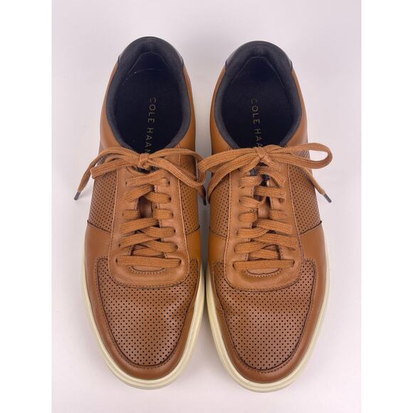 Cole Haan Grand Crosscourt II Sneakers Men’s 10.5 Brown Leather Low Tops - Picture 7 of 8